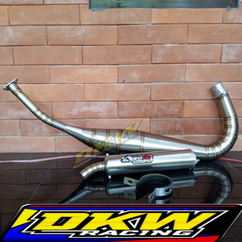 knalpot satria hiu satria lumba Satria 2tak Abrt fullstainles