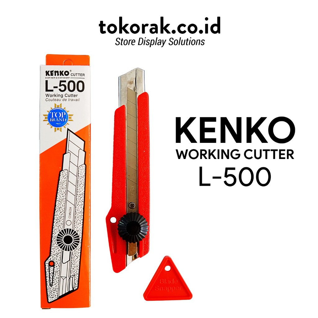 CUTTER BESAR KENKO L500 - KATER L-500 PISAU CUTER L 500 ALAT PEMOTONG