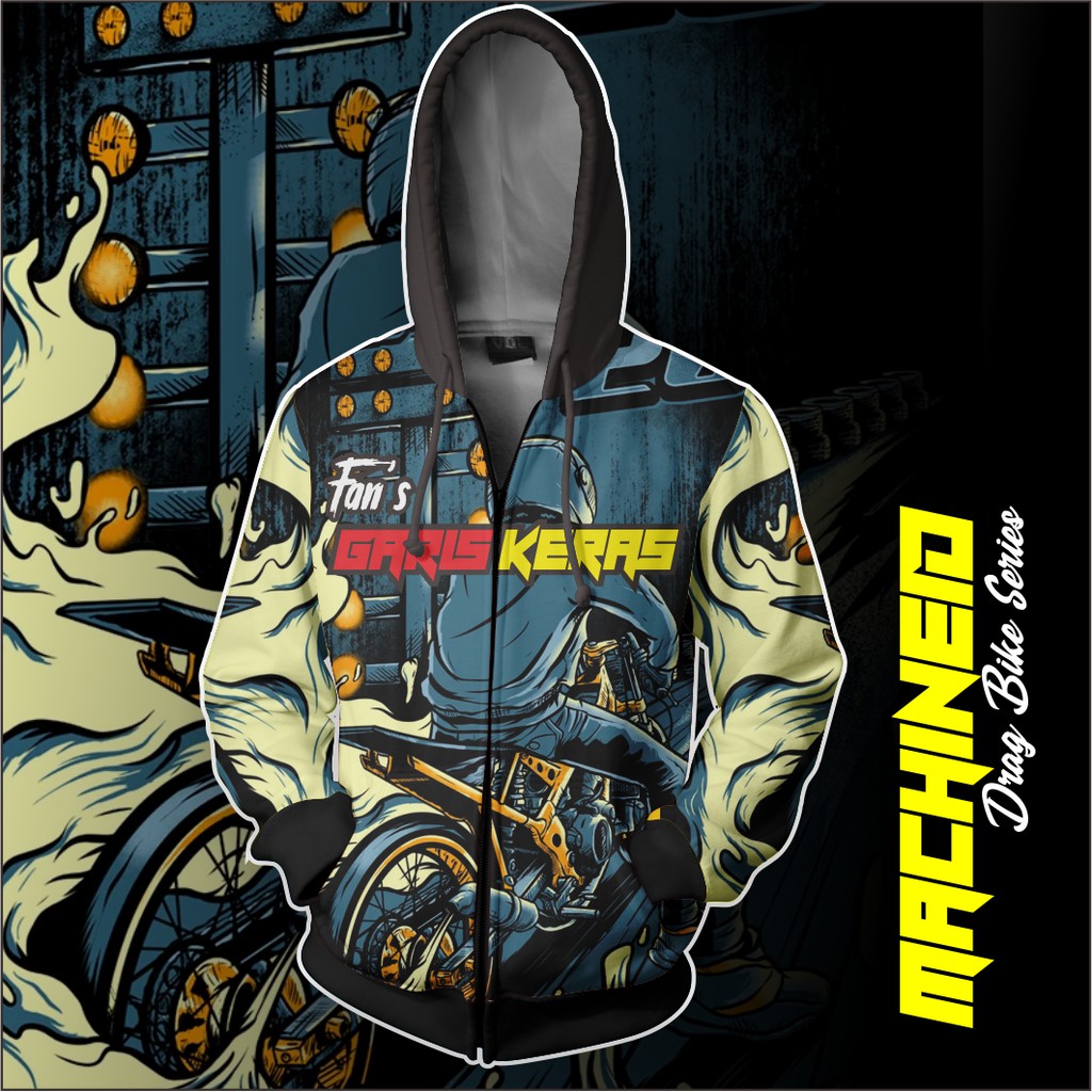 JAKET RACING PRINTING CUSTOM DRAG BIKE