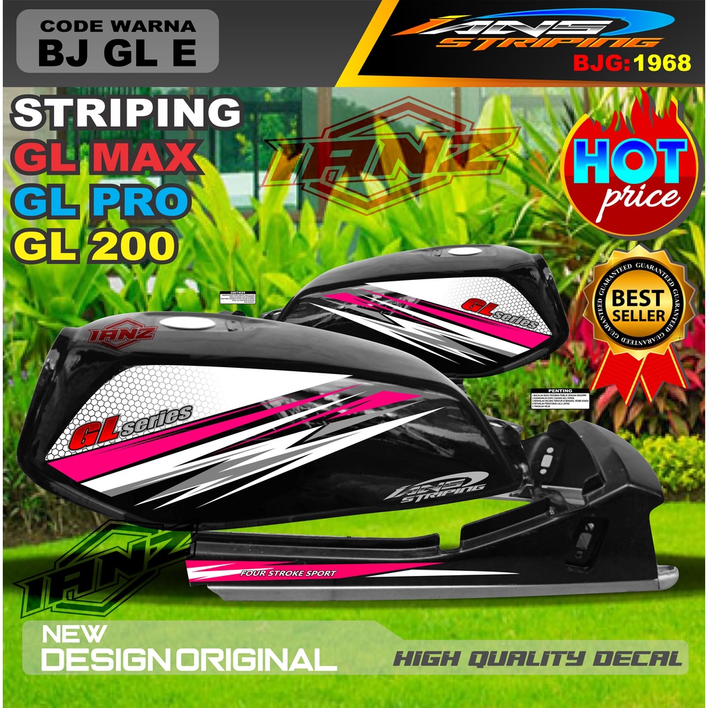 STRIPING VARIASI MOTOR GL MAX GL PRO GL 100 / STRIPING MOTOR GL TERBARU / STIKER MOTOR TERMURAH / STRIPING GL MAX / STIKER GL PRO / STIKER MOTOR