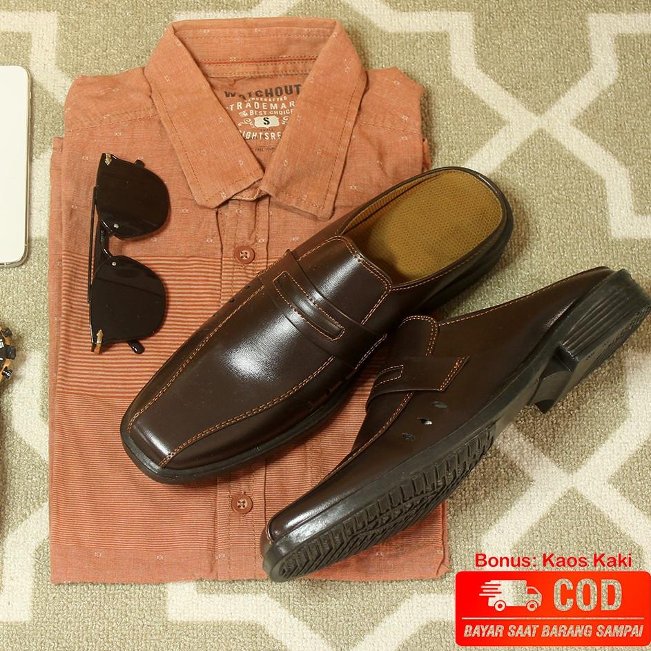 Harga Murah.. Sandal Sepatu Bustong Cowok Sendal Sepatu Tutong Slop Pria Formal MODEL KICKERS 02 ORI