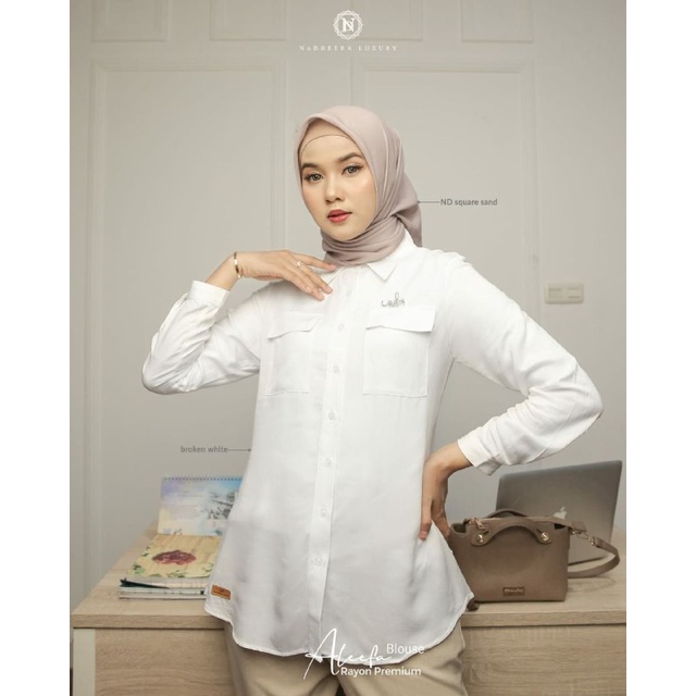 ATASAN WANITA ALEEFA BLOUSE BY NADHEERA LUXURY