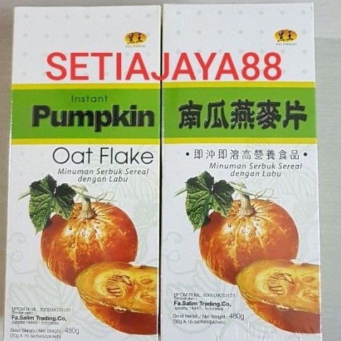 

HEI HWANG INSTANT PUMPKIN OAT FLAKE/MINUMAN SERBUK SEREAL LABU 480 GRAM