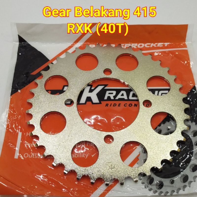 TK Racing Gear Belakang 415 RXK RX King New Fizr Vega R New Jupiter Z New MX 31T 32T 33T 34T 35T 36T 37T 38T 39T 40T 41T 42T 43T 44T 45T-40T 415