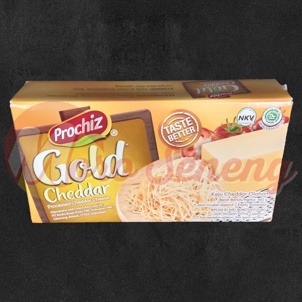 Prochiz Gold Keju Cheddar Balok / Cheddar Cheese - 160 gram