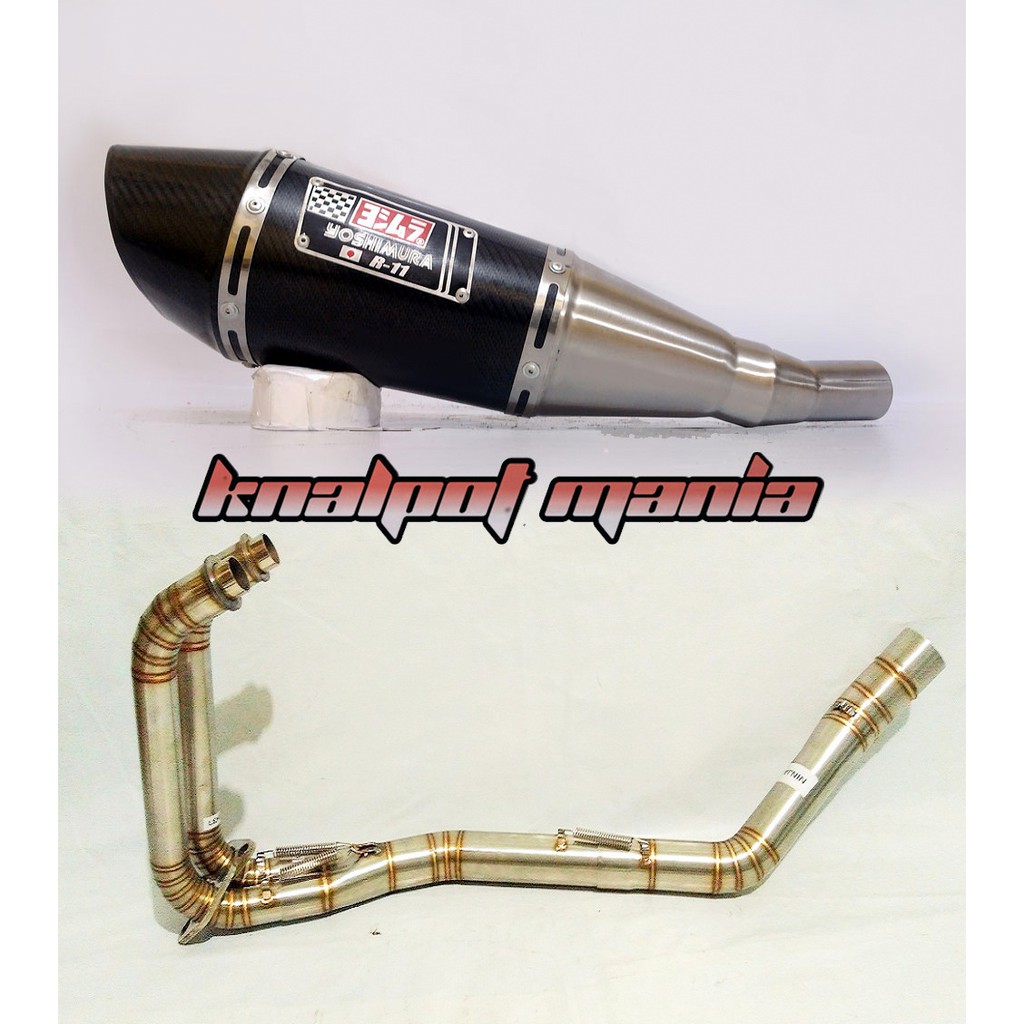 knalpot yoshimura r11 double hole full system ninja 250,z250,r25,mt25,z250sl,cbr 250,ninja mono