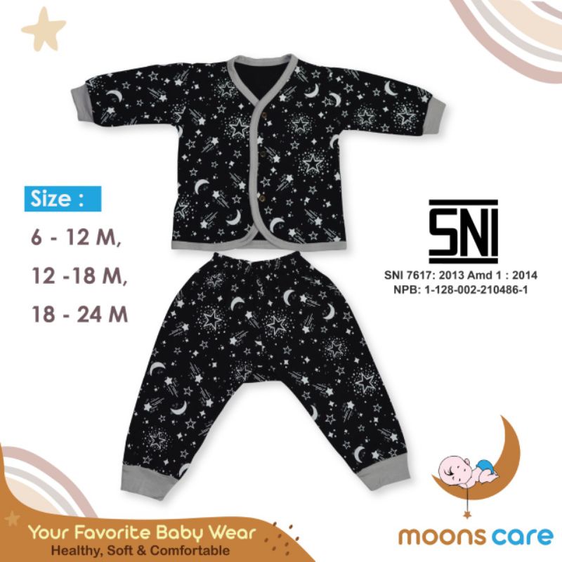 SNI SML MOONS STELAN PANJANG ANAK BUKA KAKI PREMIUM MOONS 6-12 BULAN