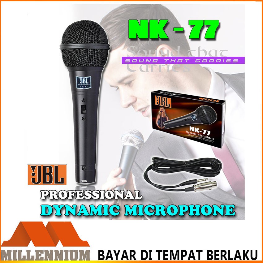JBL Microphone Kabel NK-77 Mic Super Body Besi Mik Kabel JBL