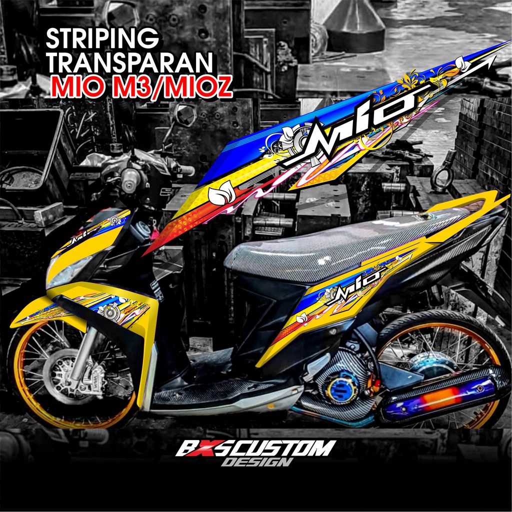 Jual TERBARU STRIPING UV TRANSPARAN MIO M3 Z BISA PAKE CUTTING HOLOGRAM Indonesia Shopee Indonesia