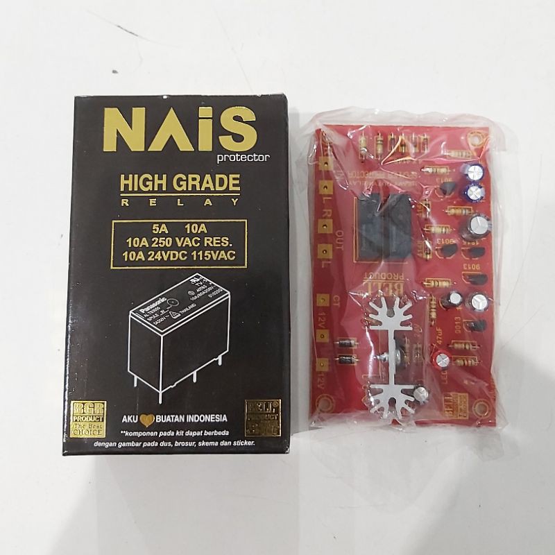 Kit Speaker Protector NAIS BELL 10A High Grade Relay Protec 10 Amper