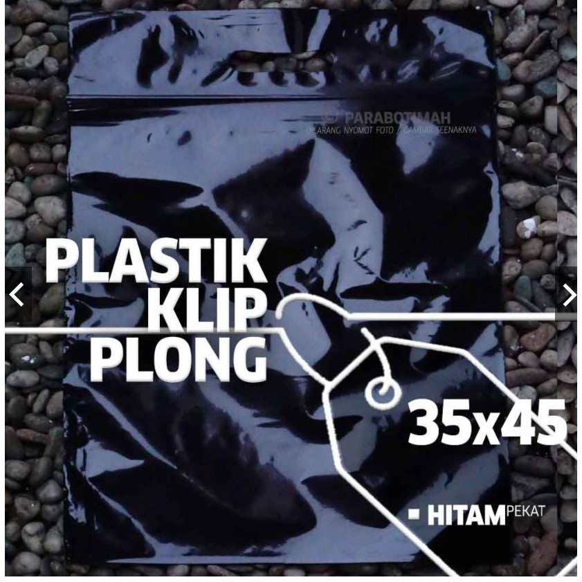 Plastik klip pond ziplock Plong  35x45 (38+7) packing baju jaket hoodie gamis tebal