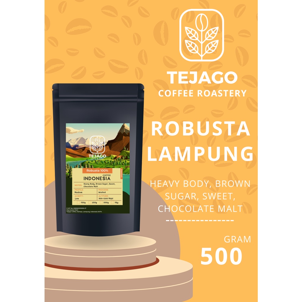 

Kopi Robusta Lampung Premium Grade 1 Kopi Bubuk 500g