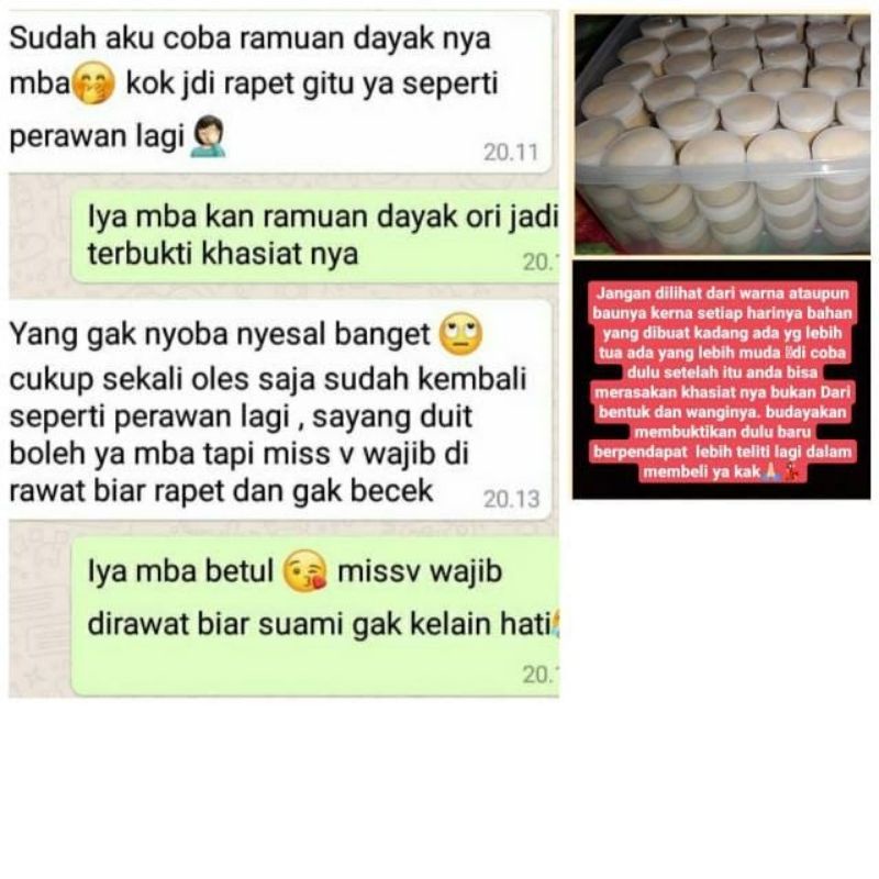 Ramuan Dayak perapat Miss V Ramuan Herbal