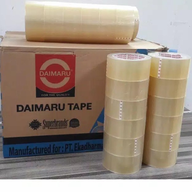 

Eklusif Lakban Bening Daimaru Original 48Mm 2Inch 90 Yard Berkualitas Terlaris