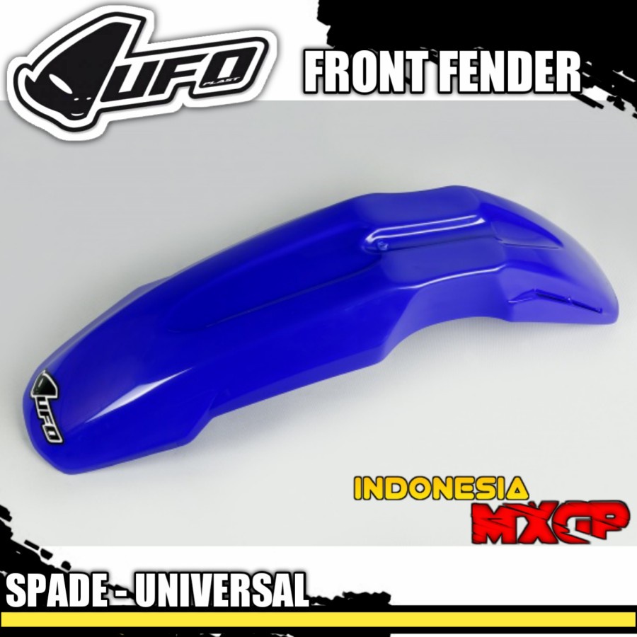 UFO SPADE UNIVERSAL FRONT FENDER COVER - SPAKBOR DEPAN SET ADVENTURE TRAIL - SUMO SUPERMOTO - MOTOCR