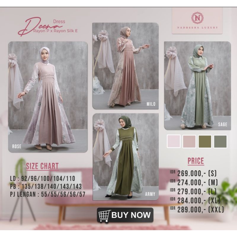 Deena Dress by Nadheera Luxury