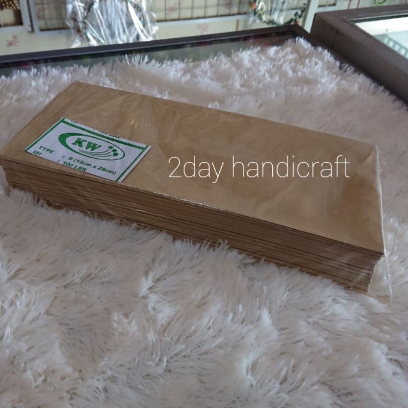 

Amplop Coklat 12x28 Kualitas Bagus dan Tebal Eceran isi 10 buah