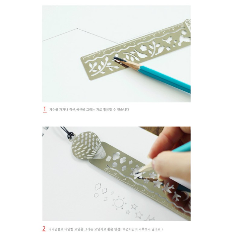 

MNB201 Penggaris pembatas Buku lucu stainless steel Ruler Bookmark -