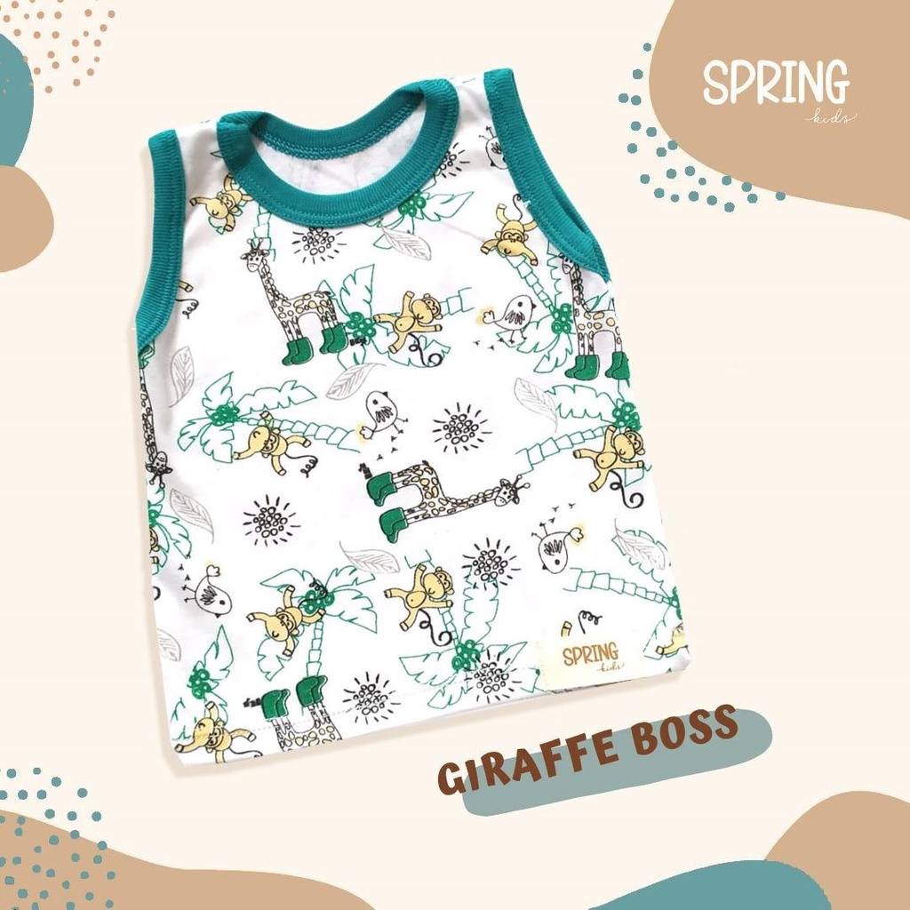 Singlet Bayi Celana Pendek Bayi Set of 3 SPRING KIDS