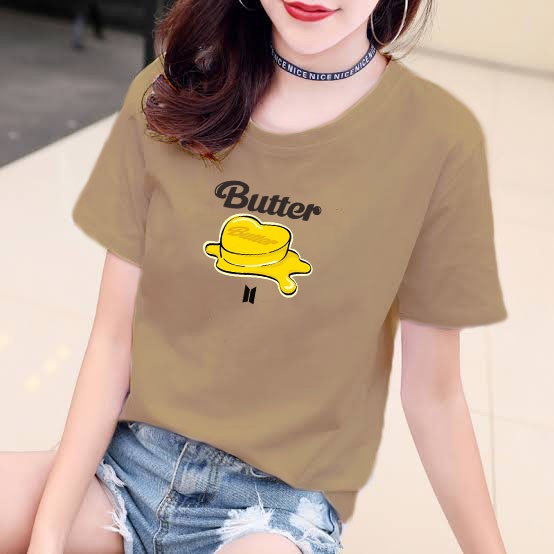 YOURSTYLE1119 - KAOS KARAKTER BUTTER ALBUM BAJU KAOS WANITA DISTRO UNISEX OVERSIZE PRIA JUMBO CASUAL