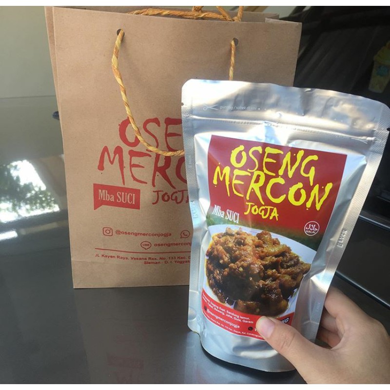 

(Packing Aman) Oseng Oseng Mercon Mba Suci Jogja Isian Daging Sapi