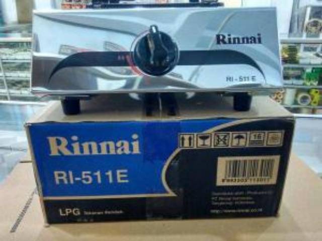 Kompor Rinnai RI 511 E Stainless Original Baru dan Bergaransi Resmi - 1 Tungku