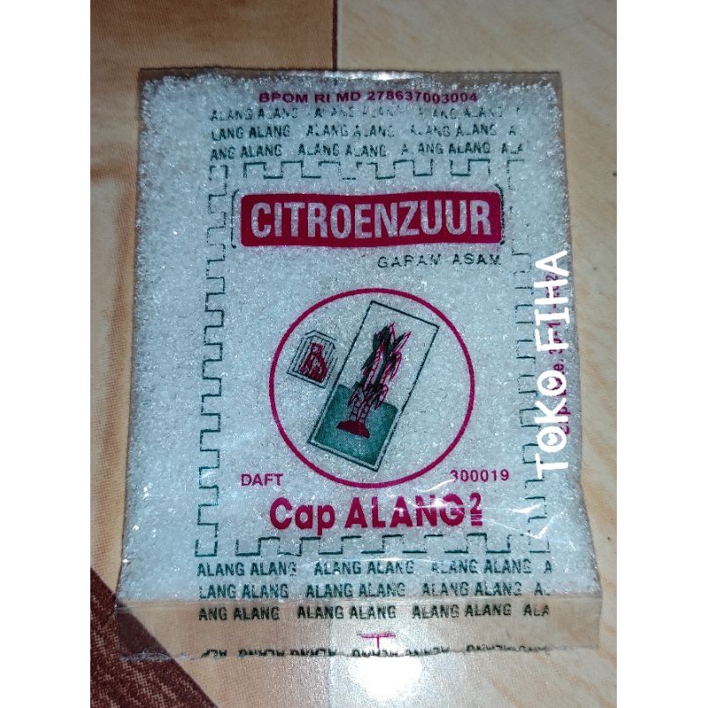 

Citric Acid/Citroenzuur/Sitrun 20gr | Garam Asam Cap Alang Alang