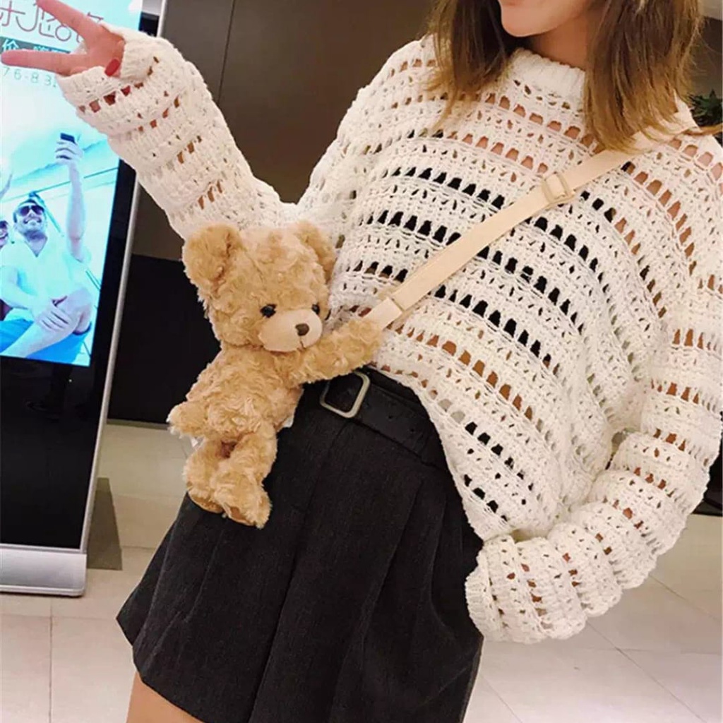 Tas Selempang Boneka Bear Imut Selempang Perempuan Remaja Dan Dewasa