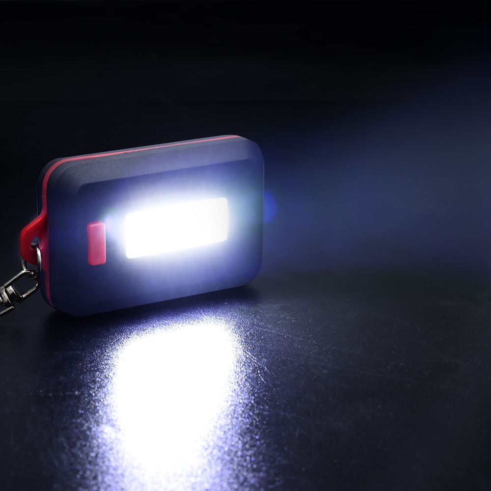 Gantungan Kunci Senter LED Mini Portable Untuk Camping / Hiking / Memancing / Outdoor