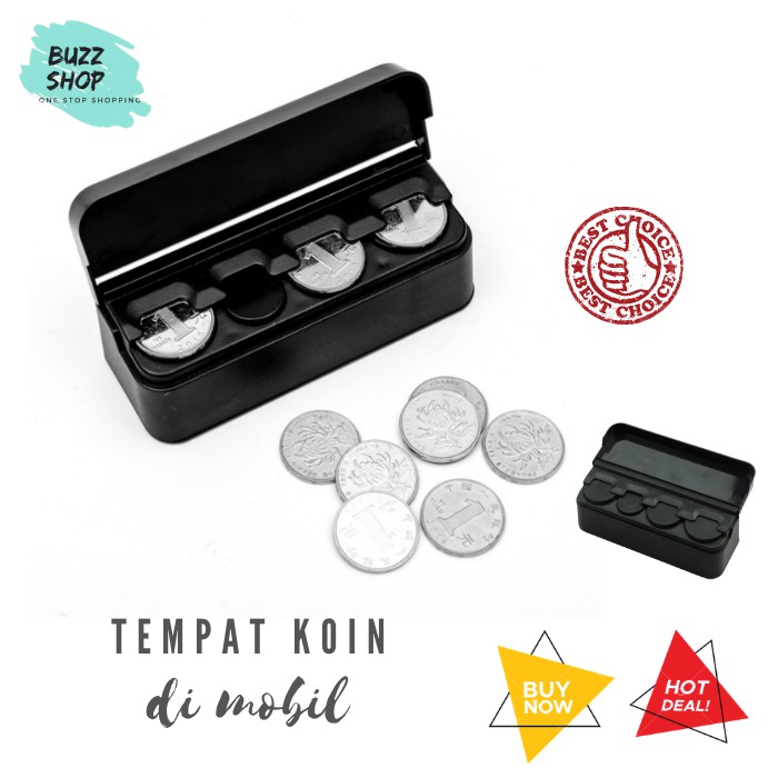 Tempat Koin di Mobil / Car Coin Holder Box Storage