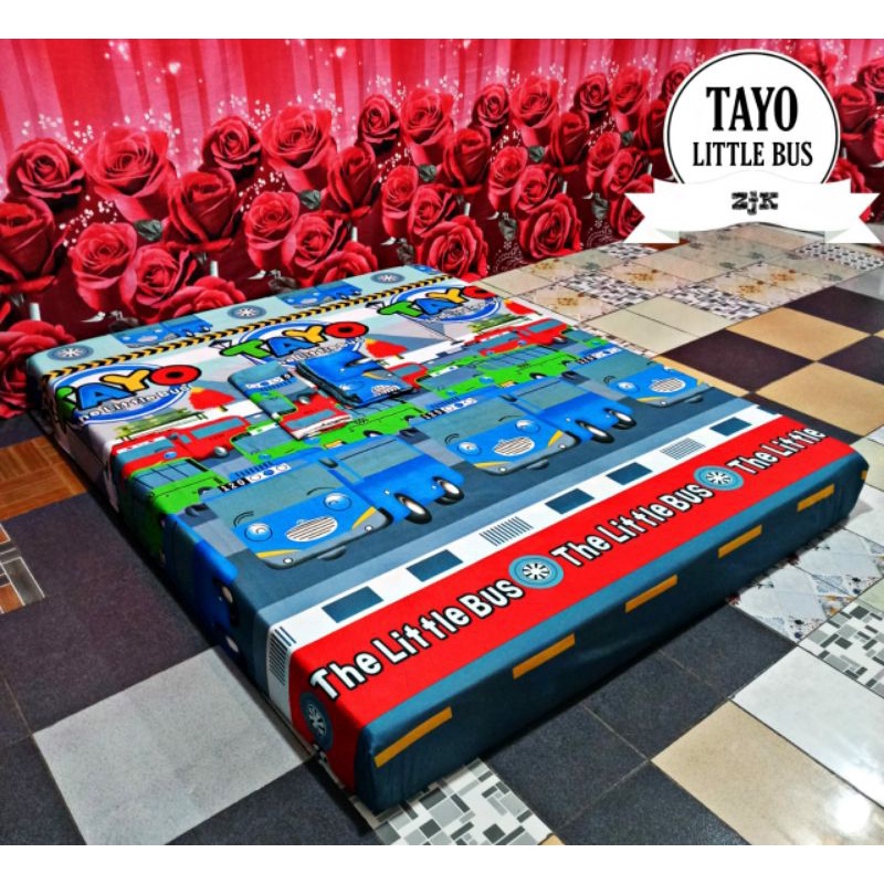 Sprei homemade karakter Tayo little bus murah dan berkualitas