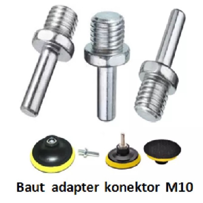 Konektor Adapter Gerinda Gurinda Tatakan Amplas Bulat for Mesin Bor