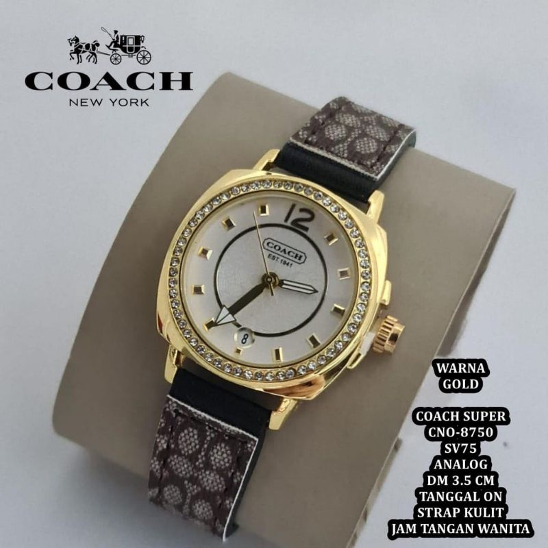 SUPER QUALITY COACH WANITA JAM TANGAN KULIT MATERIAL WOMEN STYLE BISNIS JAM TANGAN WANITA