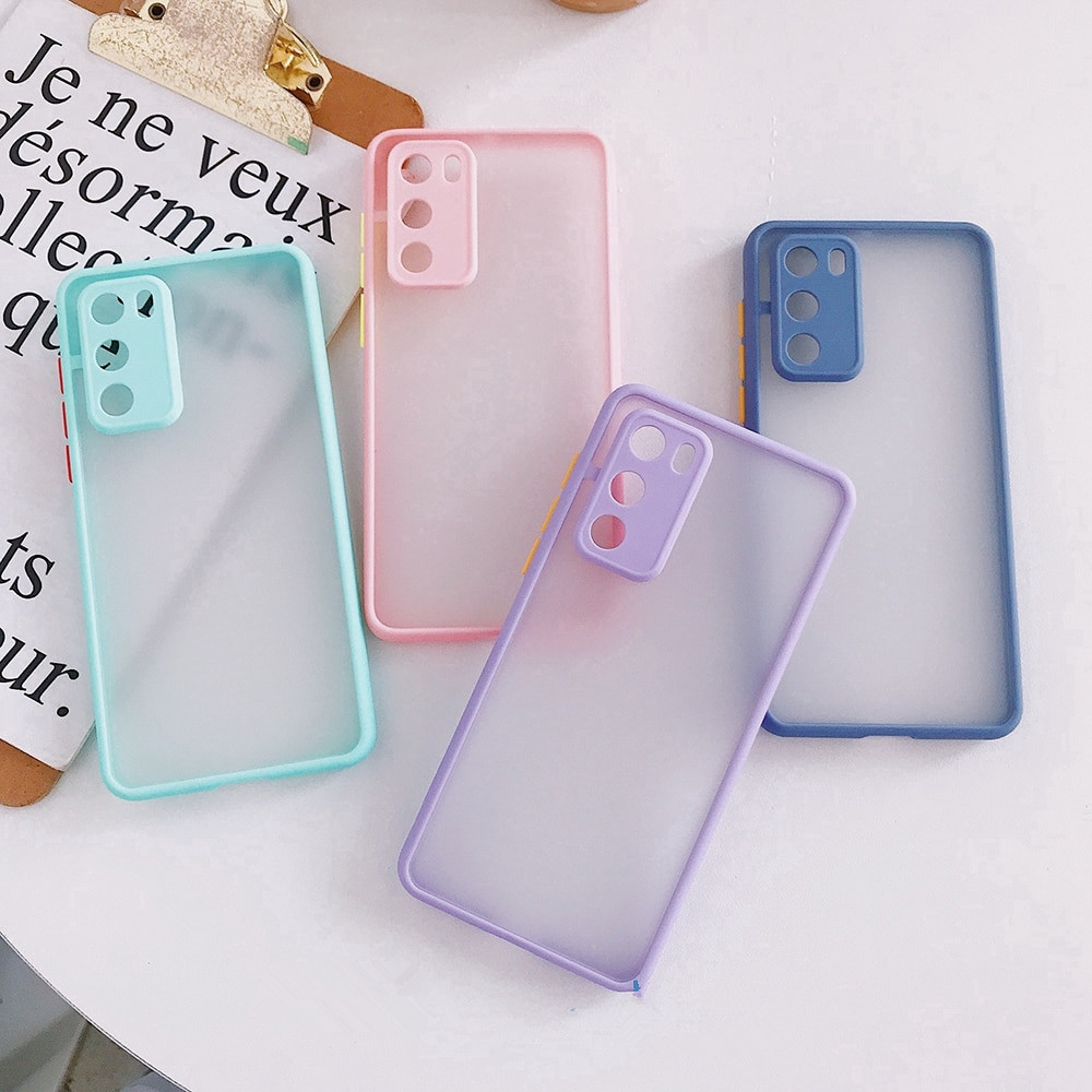 Kesing Ponsel Vivo Y20s Y12s Phone Case Camera Lens Protection Casing Luxury Transparent Matte Pc Back Cover Kasing Hp For Vivoy12s Shopee Indonesia