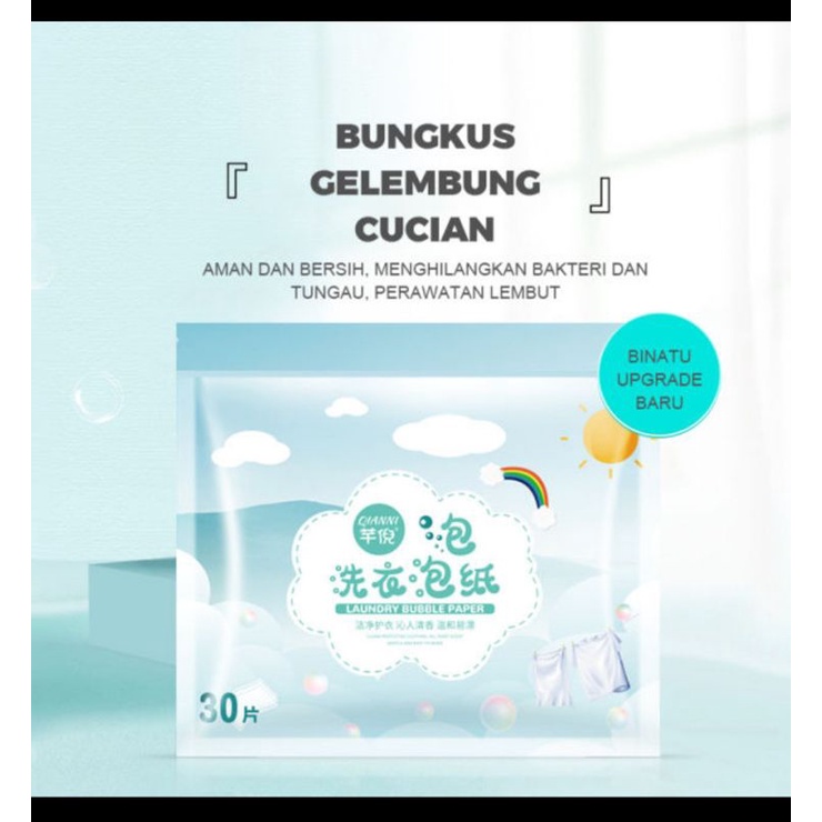 KERTAS SABUN DETERJEN PEWANGI LAUNDRY