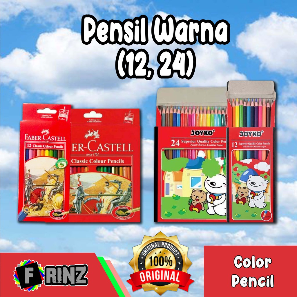 

ATK ~ Pensil Warna isi 12 24 / Color Pencil / Pensil Mewarnai