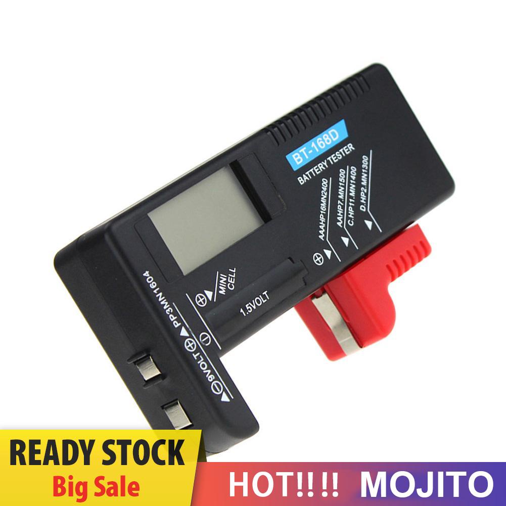 MOJITO BT168D Smart LCD Digital Batteries Tester Electronic Measure Checker for 9V