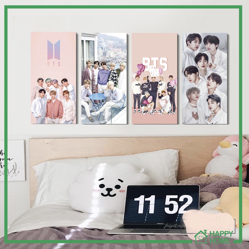 HIASAN DINDING BTS WALLDECOR PAJANGAN POSTER HIASAN KAMAR DEKORASI KAYU KPOP BTS