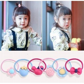 T&amp;Y Ikat Rambut Elastis Anak Motif Lucu Imut 40 Kunciran Rambut Anak Karakter Karet Rambut Import