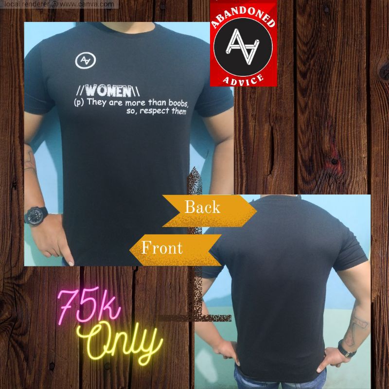 kaos quotes woman cotton combed 24s plastisol