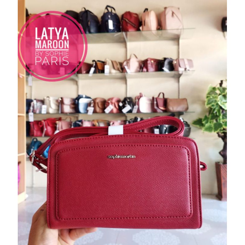 TAS LATYA MAROON SOPHIE PARIS