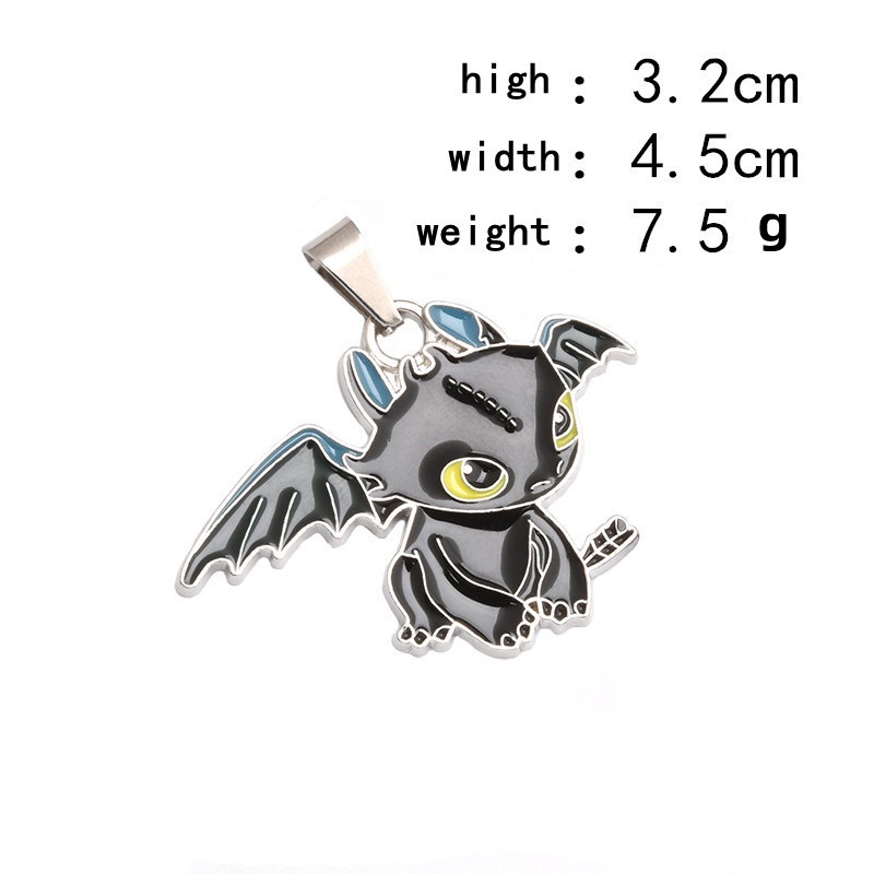 Mainan Boneka Action Figure Anime How To Train Your Dragon Nacklace Night Fury Toothless Untuk Hadiah Anak / Dewasa