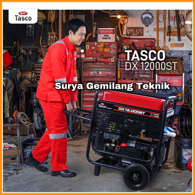 Generator Genset Listrik Gasoline TASCO DX 12000ST Mesin Genset Bensin