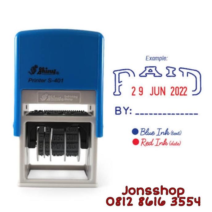 

Office & Stationery | Alat Tulis | Stampel Paid Shiny S - 401 Paid + Tanggal | Best Seller