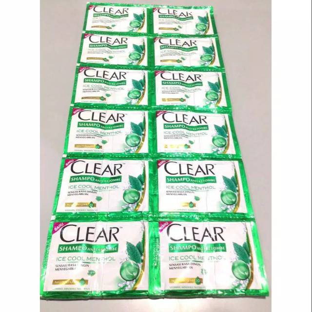 Shampoo Clear Shampo Sachet Ice Cool Menthol