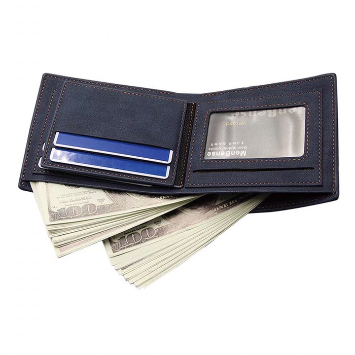 Dompet Pendek Lipat Kulit Pria import Leather Wallet MBS-040-1