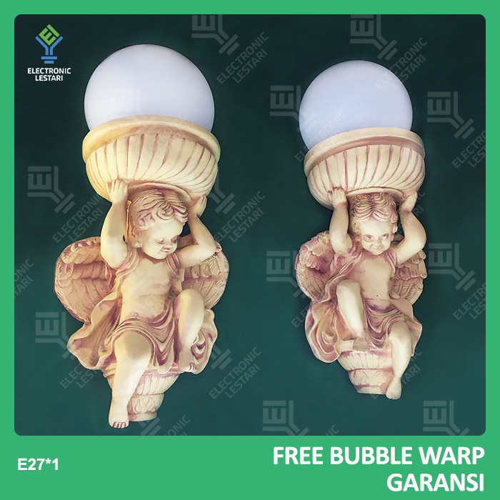 Lampu Dinding Malaikat  Ruang Tamu Hias Antik Patung Kamar Klasik