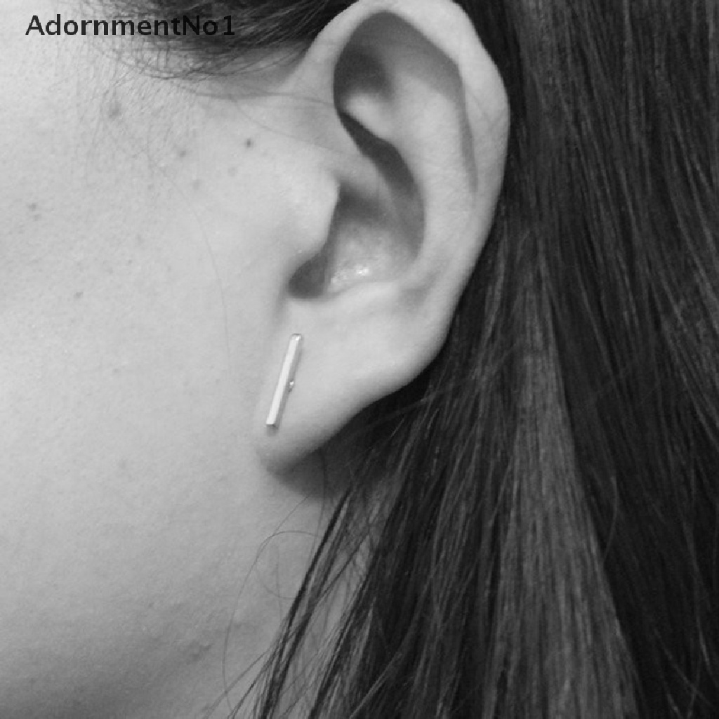 (AdornmentNo1) Anting Tusuk Bentuk T Model Punk / Simple Untuk Wanita