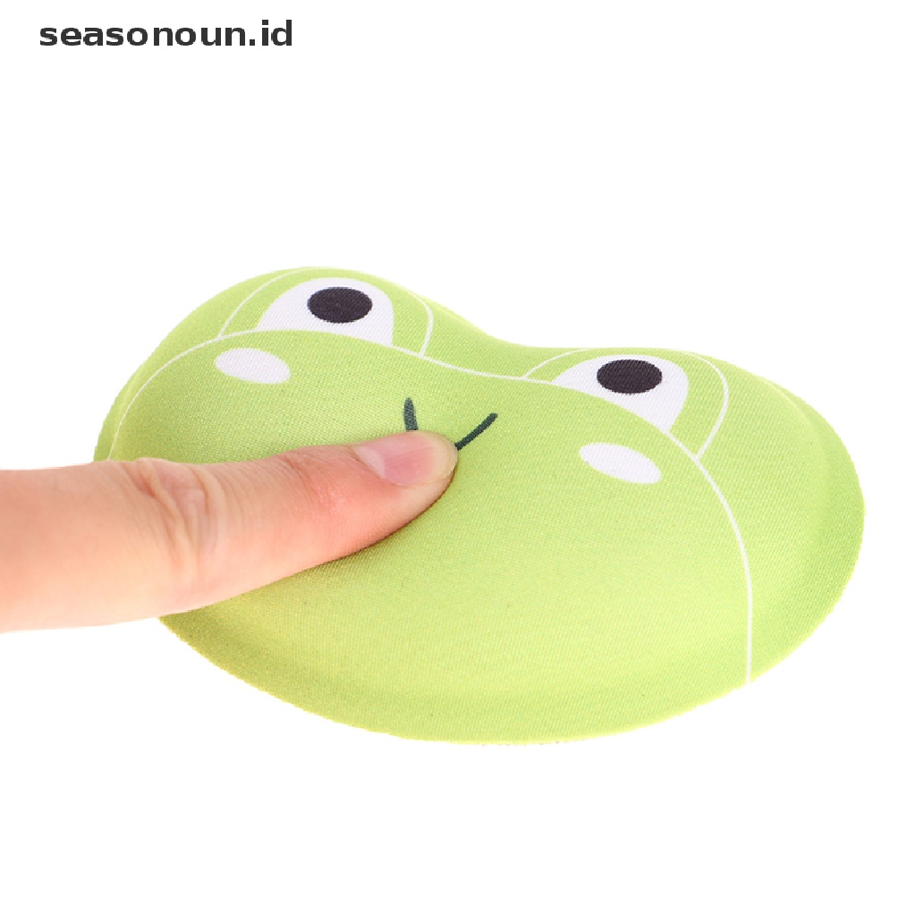 (seasonoun) Mouse Pad Silikon Dengan Bantalan Pergelangan Tangan Untuk Komputer Desktop