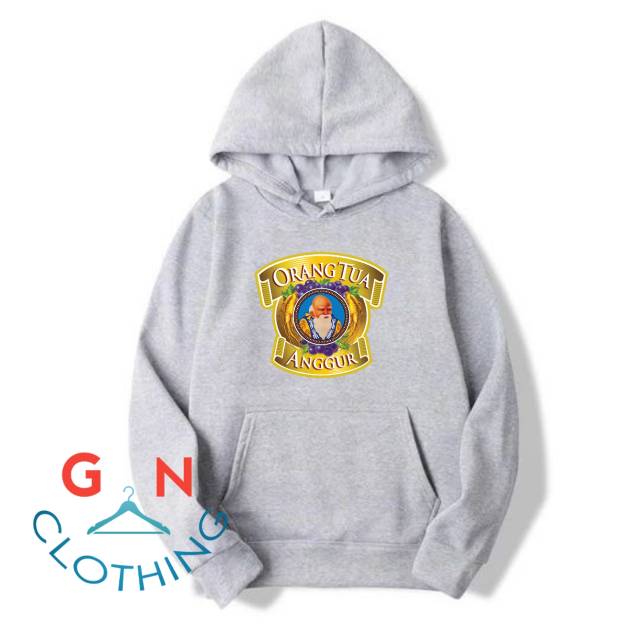 Hoodie sweater cap orang tua anggur